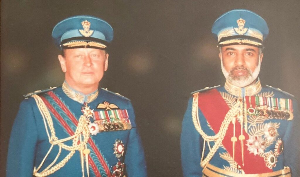 Erik Bennett and Sultan Qaboos of Oman (Photo: SOAF)