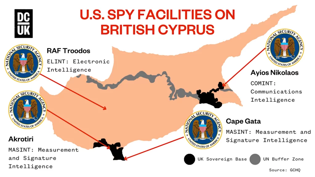 U.S. spies have ‘wide range’ of facilities on UK’s Cyprus base near ...